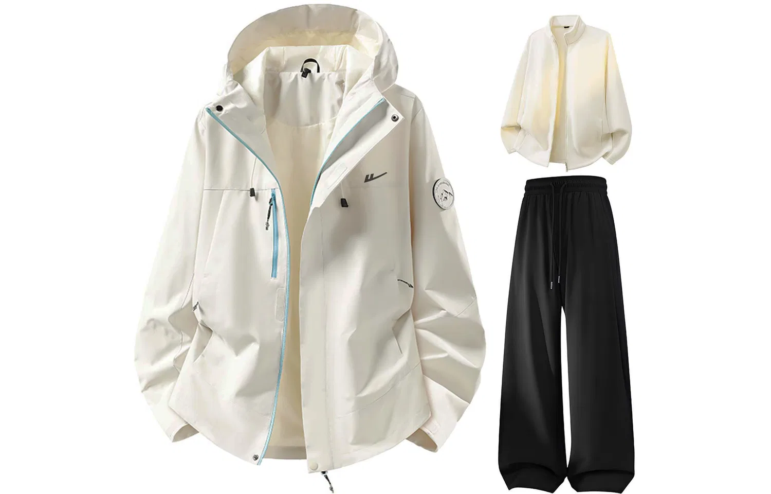 Детский комплект ветровка и брюки с капюшоном, мод. Windbreaker Jacket & Pants Sets, WARRIOR