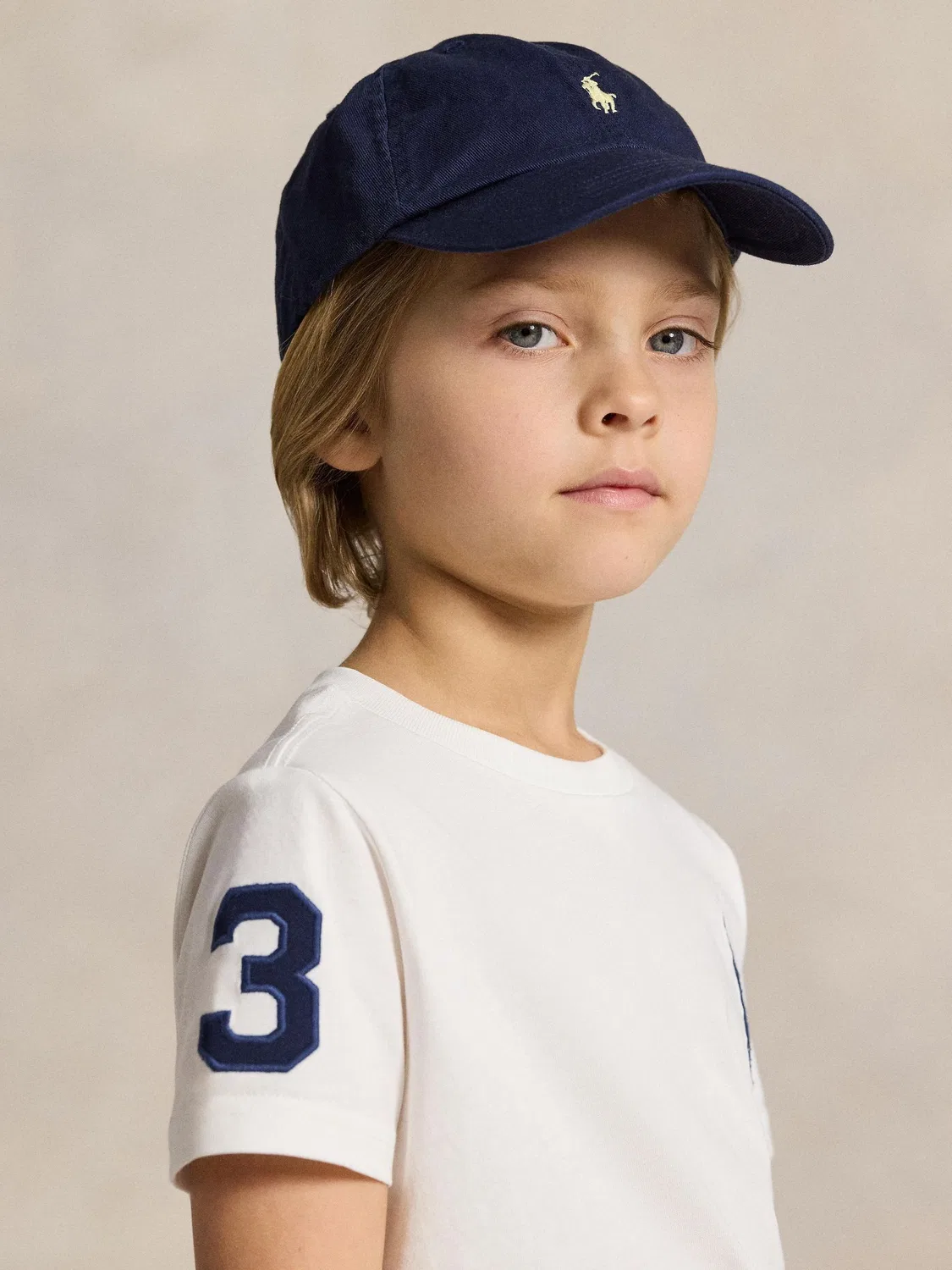 Футболка с вышитым Big Pony Polo Ralph Lauren, белый — фото 3