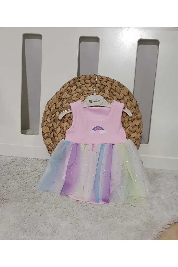 Детское платье для девочек с принтом Alya Butik, Pink — фото 2