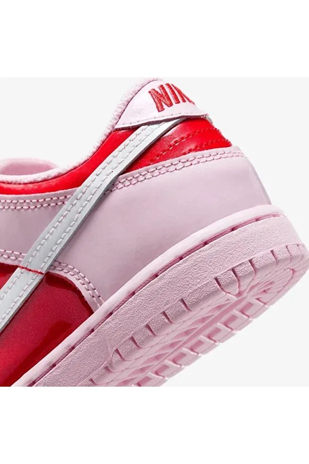 Детские кроссовки для девочек кожаные Dunk Low BP Nike, Red — фото 4