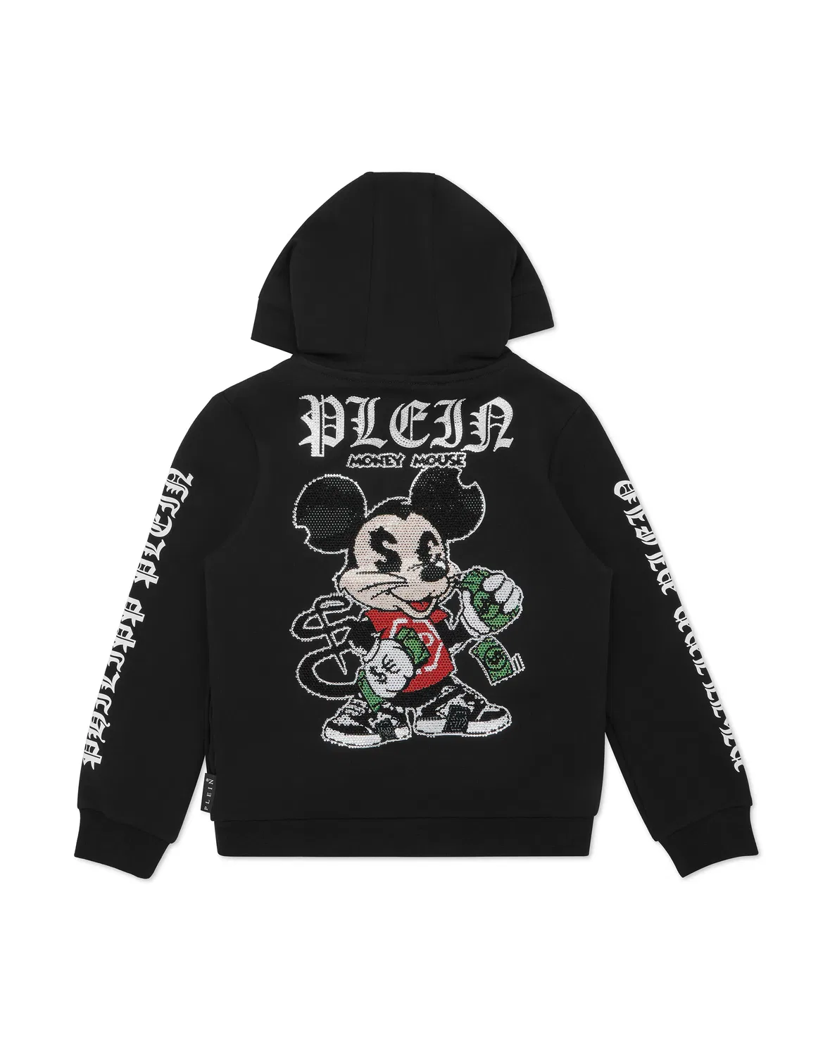 Детское худи с капюшоном и принтом Money Mouse PHILIPP PLEIN, оранжевый — фото 3