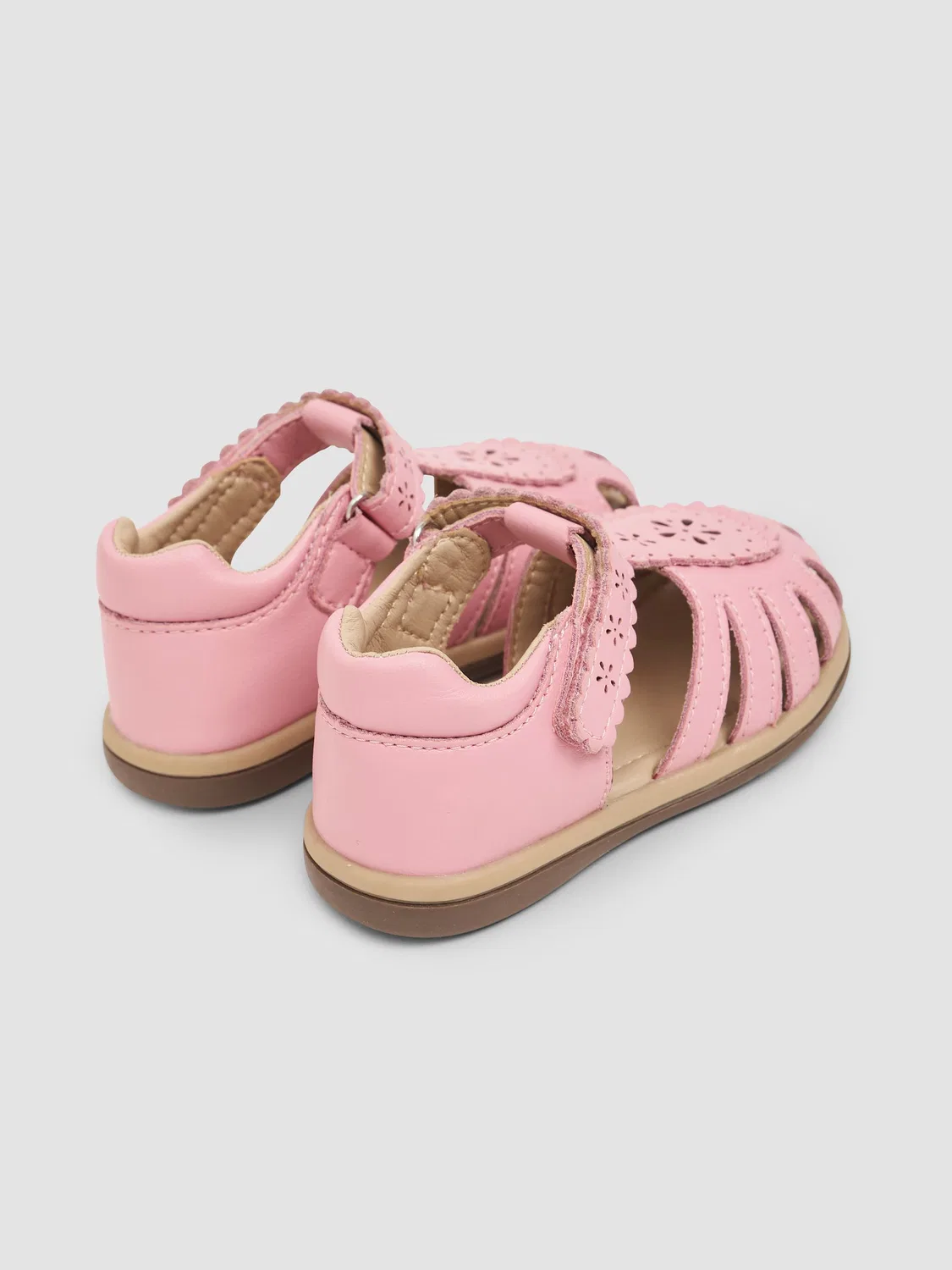 Сандалии с закрытым носком Pink Pretty, JoJo Maman Bébé, розовый — фото 2
