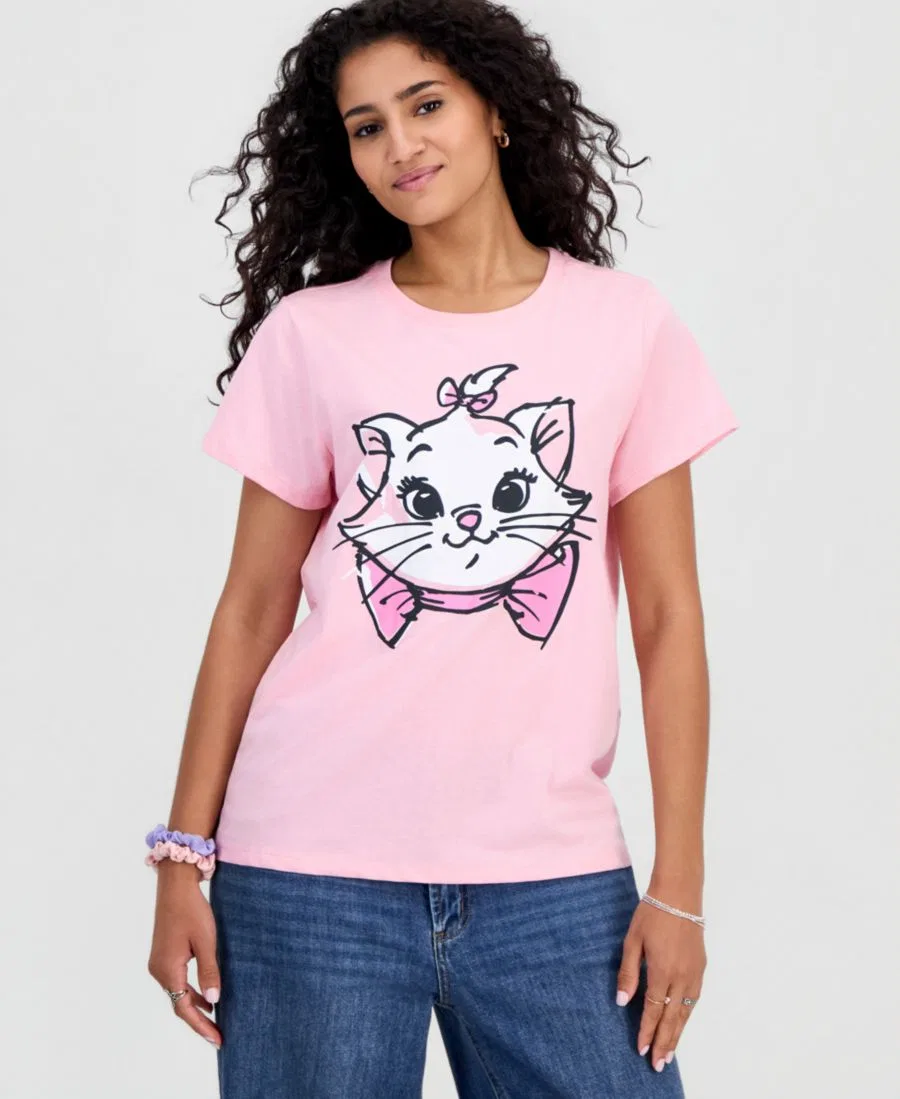 Футболка с принтом Marie Aristocats Disney, Lt/Paspink