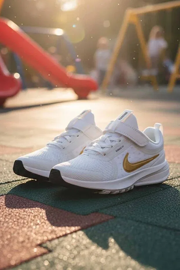 Детские кроссовки для девочек с шнуровкой Star Runner 5 Nike, White2w — фото 2