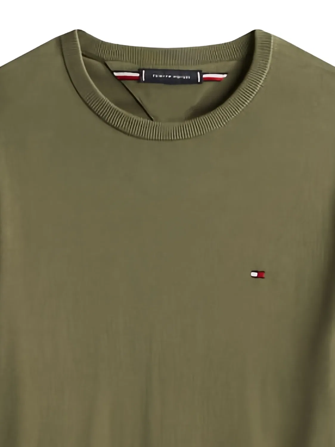 Свитер с вышивкой Tommy Hilfiger, зеленый — фото 2