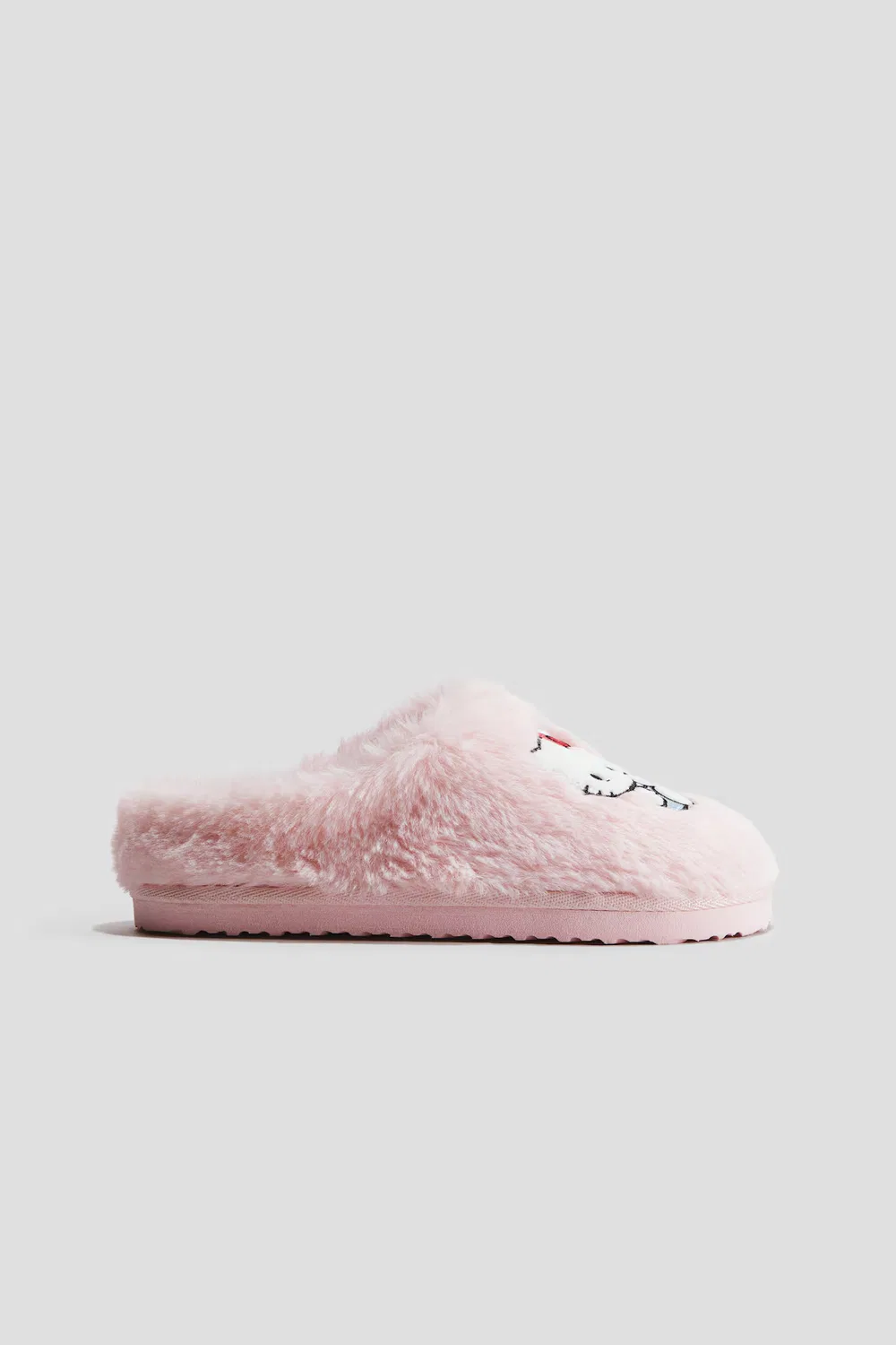 Тапочки из плюшевого флиса с вышивкой H&M, Blassrosa/Hello Kitty — фото 2