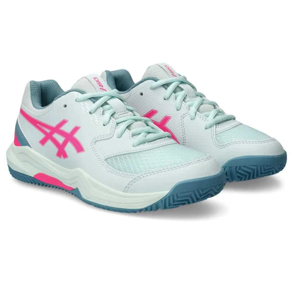 Детские кроссовки для мальчиков с поддержкой Gel Dedicated 8 Padel Gs ASICS, Soothing Sea Hot Pink — фото 4