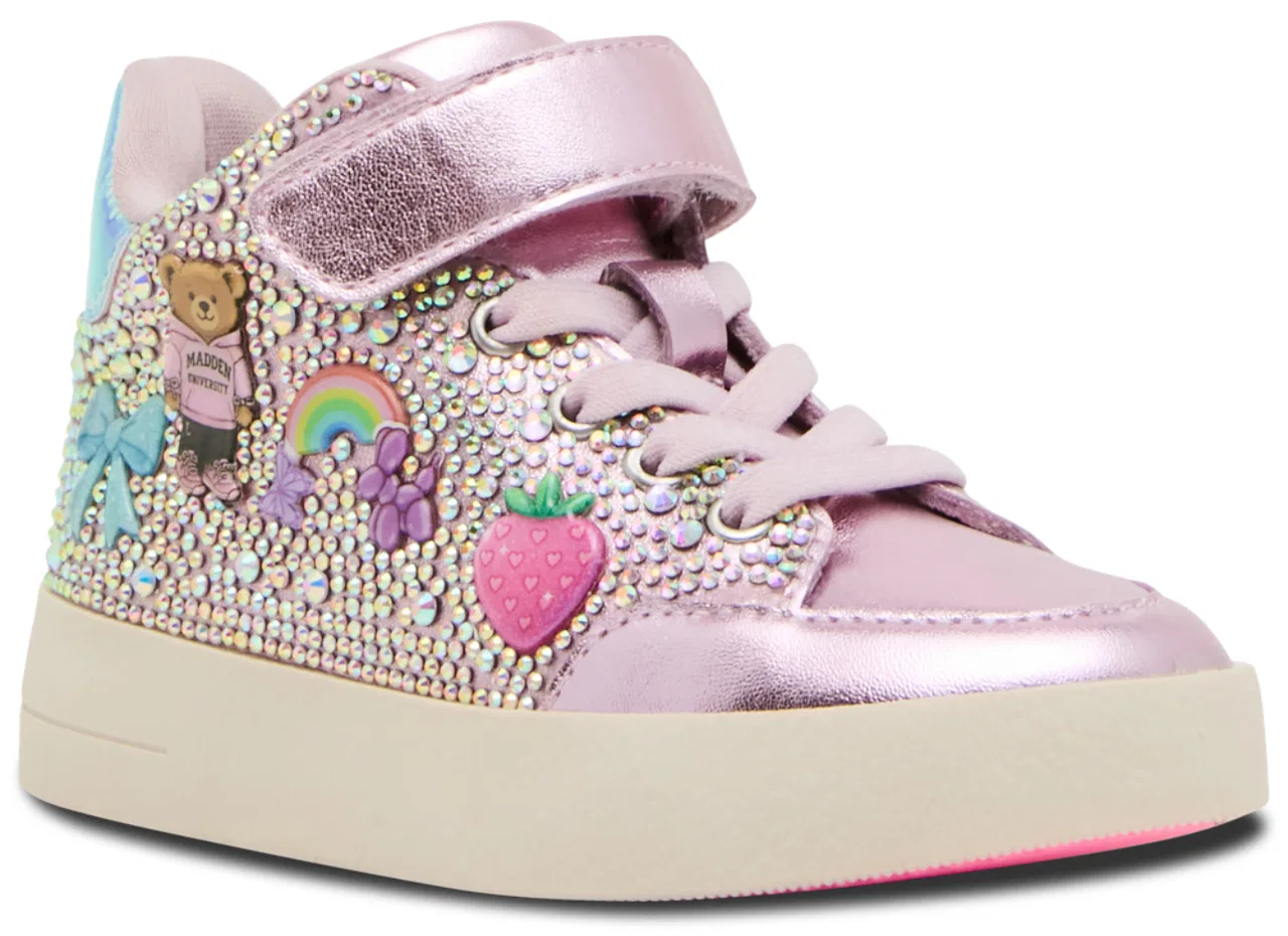 Детские кроссовки для девочек с принтом TDELIGHT Steve Madden, Pink — фото 2