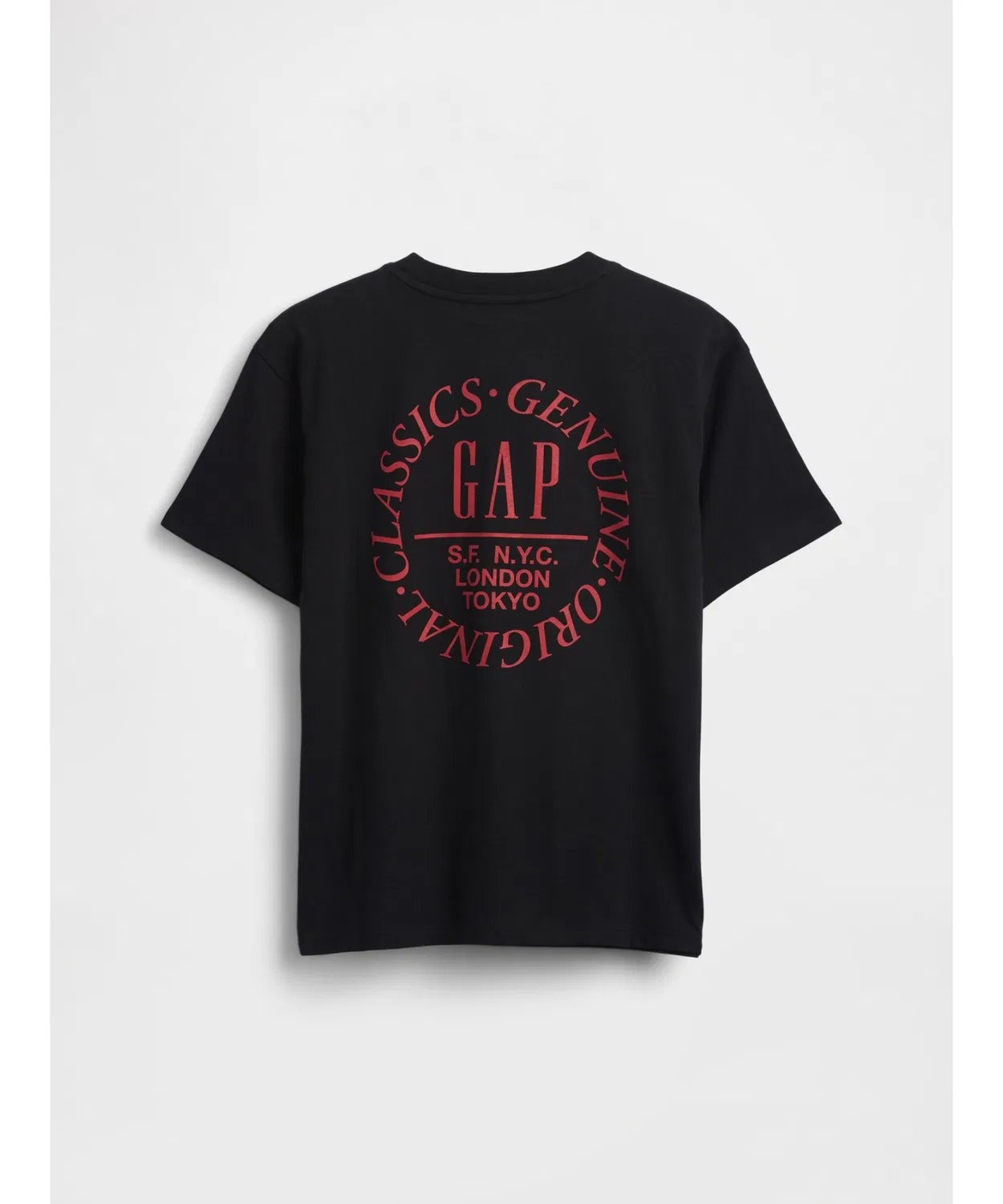 Детская футболка с принтом Relaxed Fit Graphic Logo T-Shirt GAP, Black