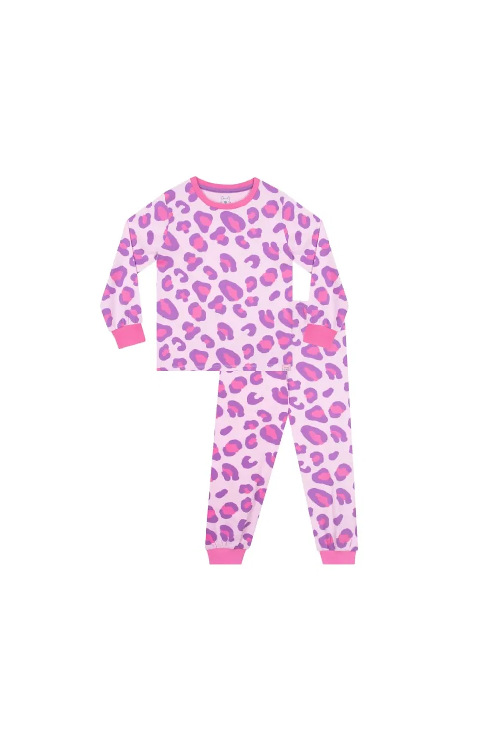 Детский комплект пижамы с леопардовым принтом Harry Bear, Pink