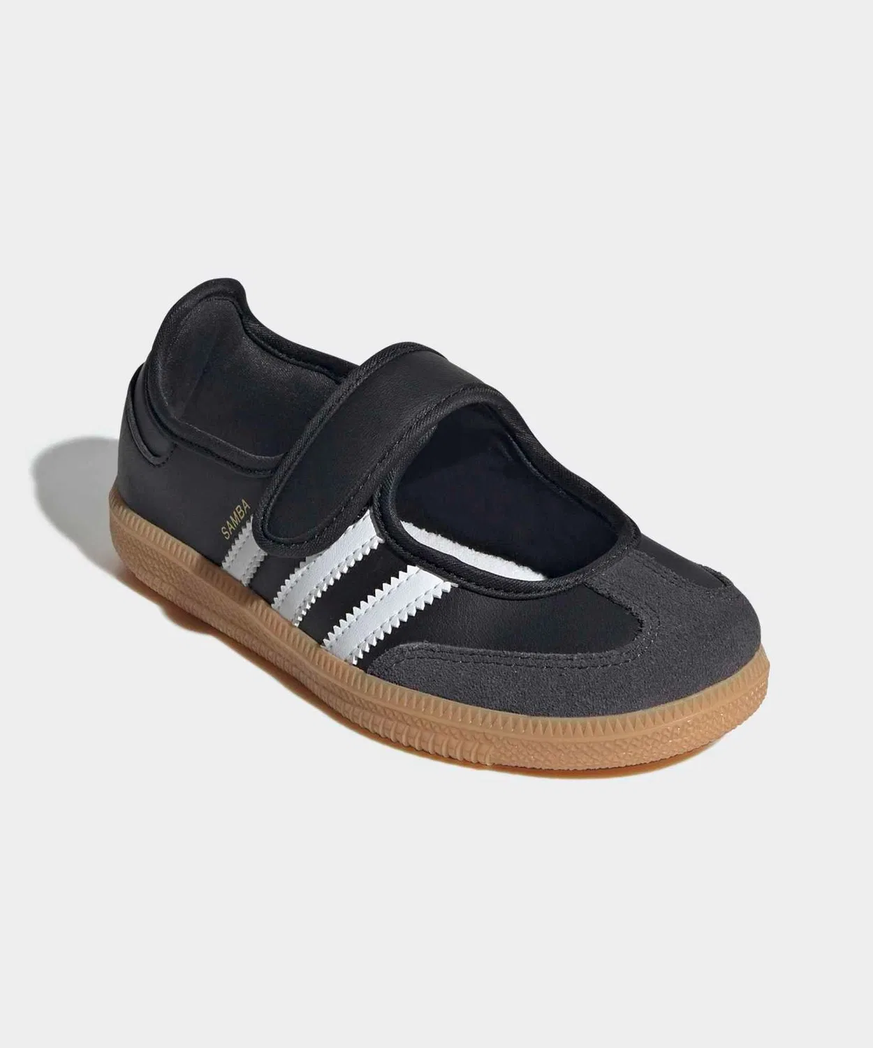 Детские кроссовки с ремешком на липучке Samba Jane Adidas, Black — фото 4