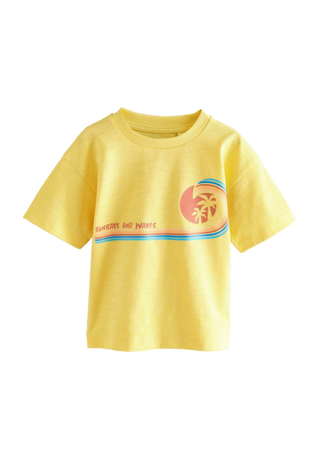 

Футболка с принтом REGULAR FIT - SHORT SLEEVE GRAPHIC Next, желтый