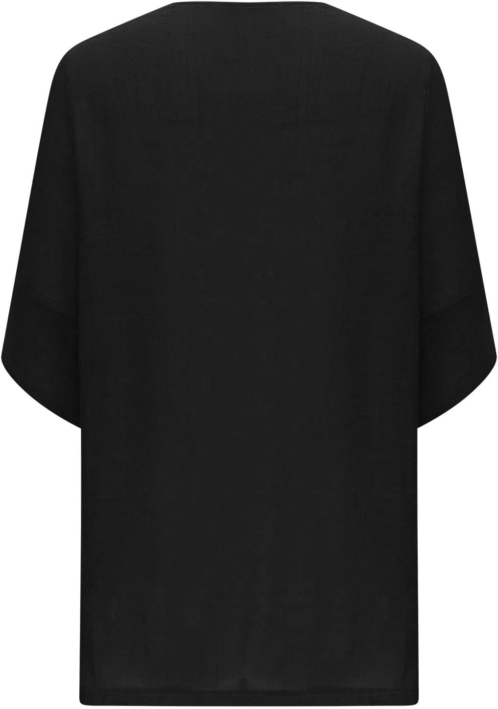 Женская пляжная накидка с шахматным узором, Black — фото 3