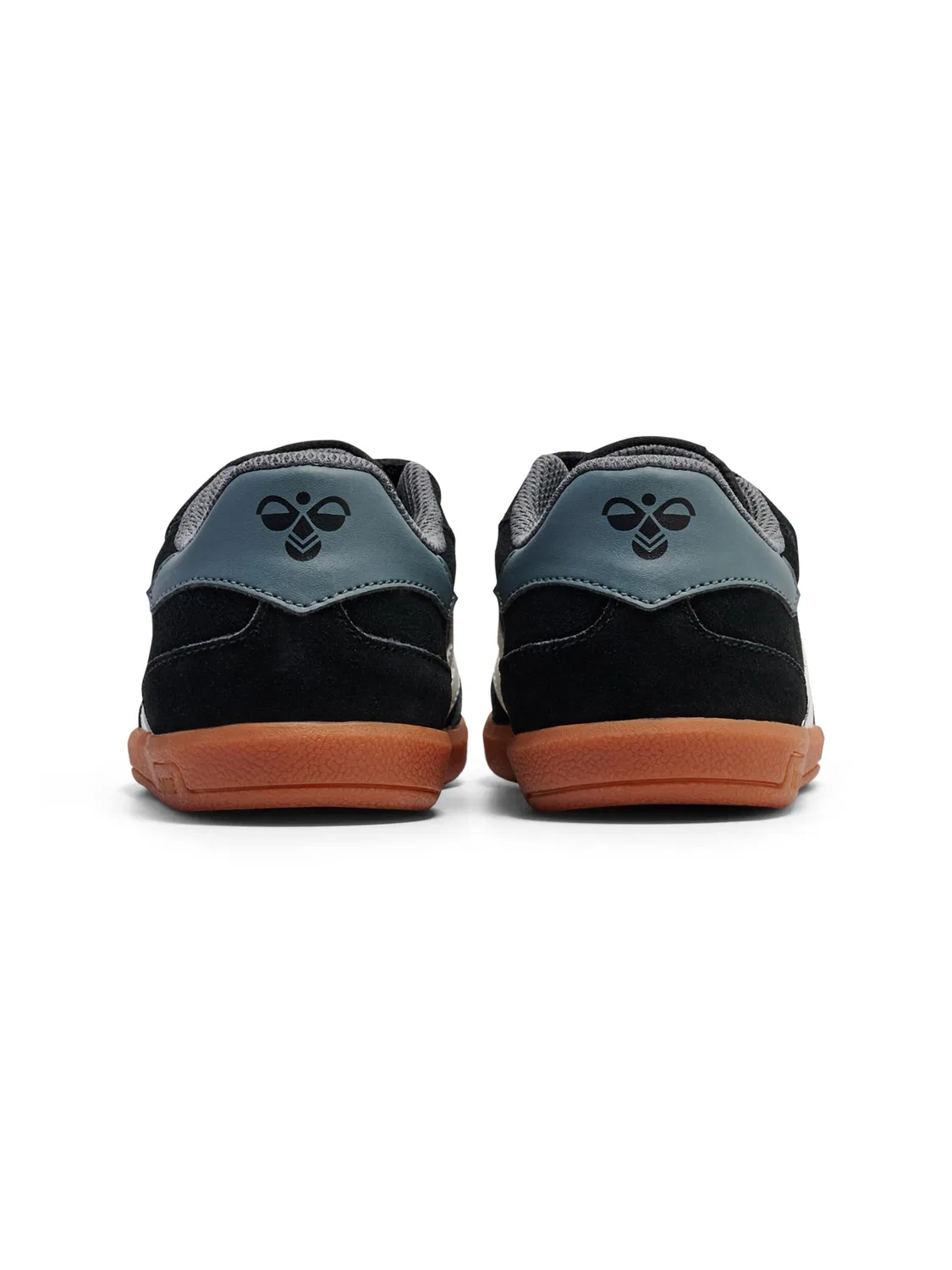 Детские кроссовки на липучке Victory Suede Hummel, Grau / Kohlengrau — фото 2