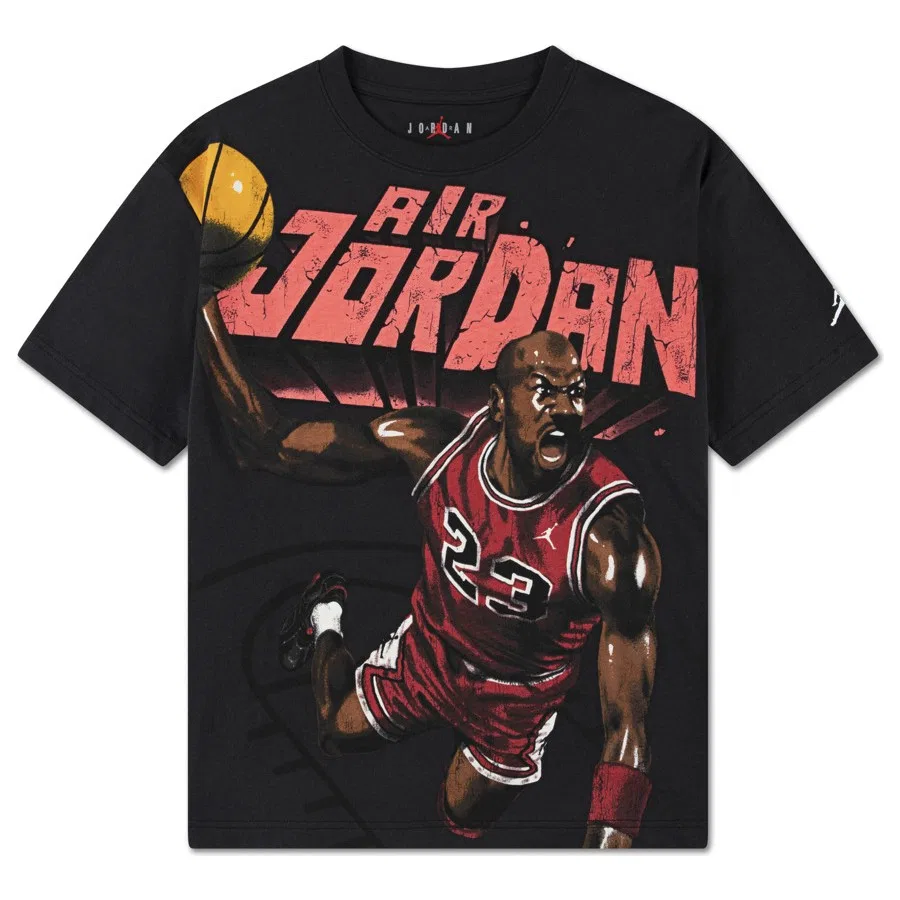 Детская футболка с принтом Jordan Slam Dunk Nike, Серый