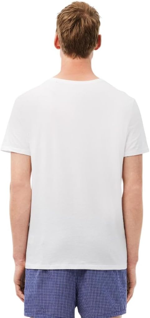 Набор футболок Lacoste Regular Fit Crew Neck, 3 предмета, белый/черный/серый — фото 3