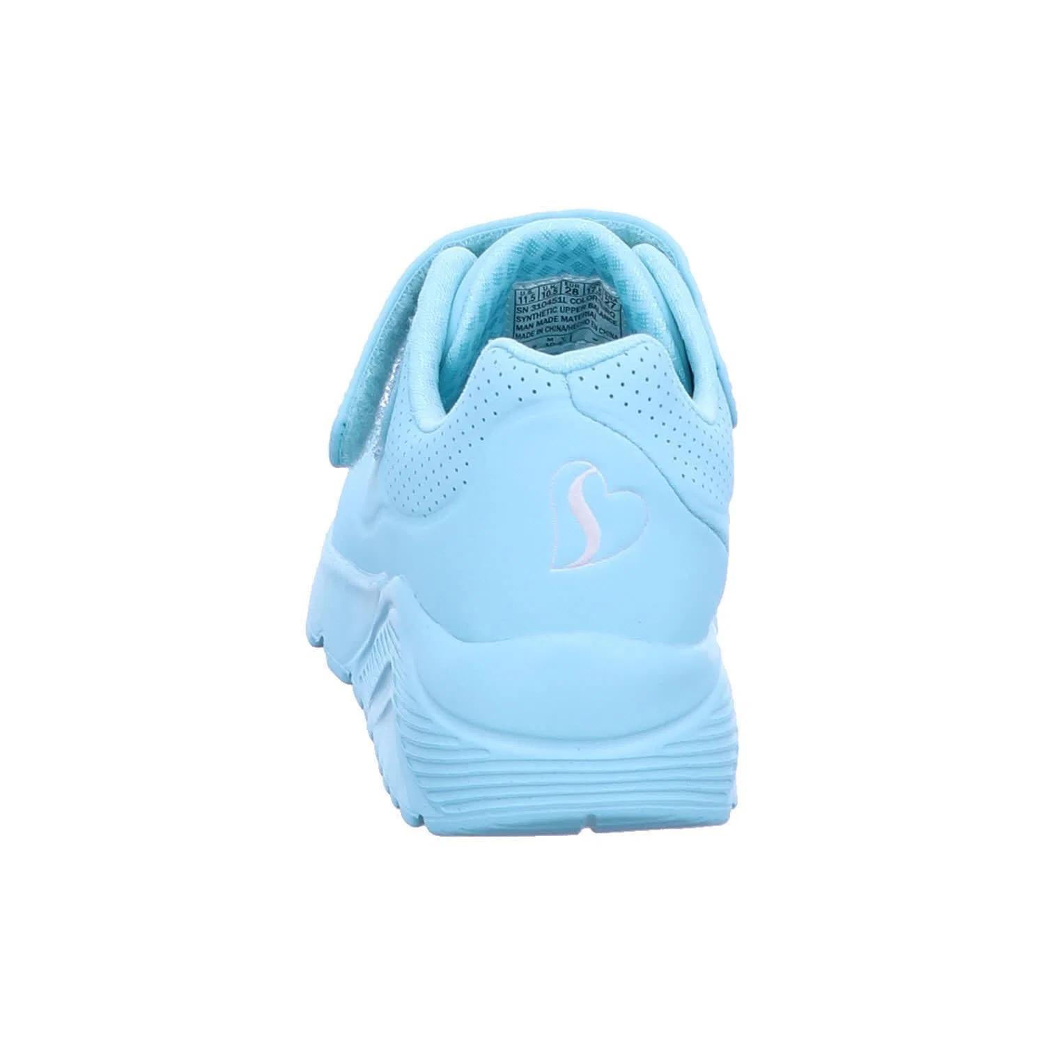 Детские кроссовки для девочек с принтом One Lite Skechers, Turquoise — фото 4
