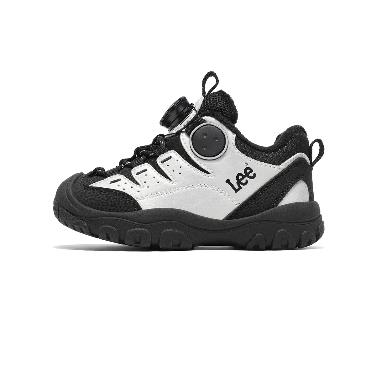 Детские кроссовки из кожзаменителя с утеплителем Retro, Lee, Black