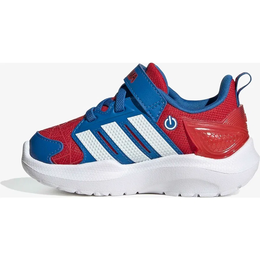 Детские кроссовки с эластичными шнурками Lightorama Runner Spider-Man adidas, Красный — фото 4