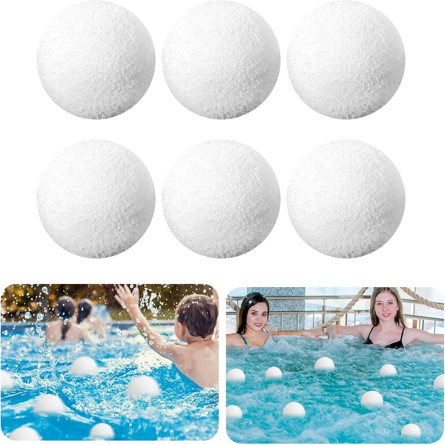 Губка для ванны Absorber Sponge, GKYQVE, 8 шт, 7.5 см — фото 2