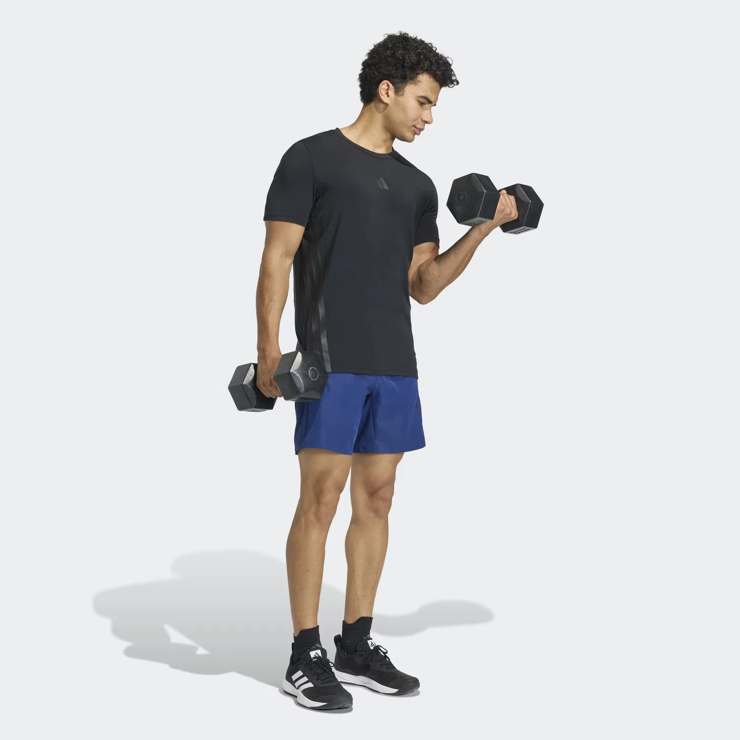 Спортивные шорты Adidas Performance Regular, темно-синие — фото 3