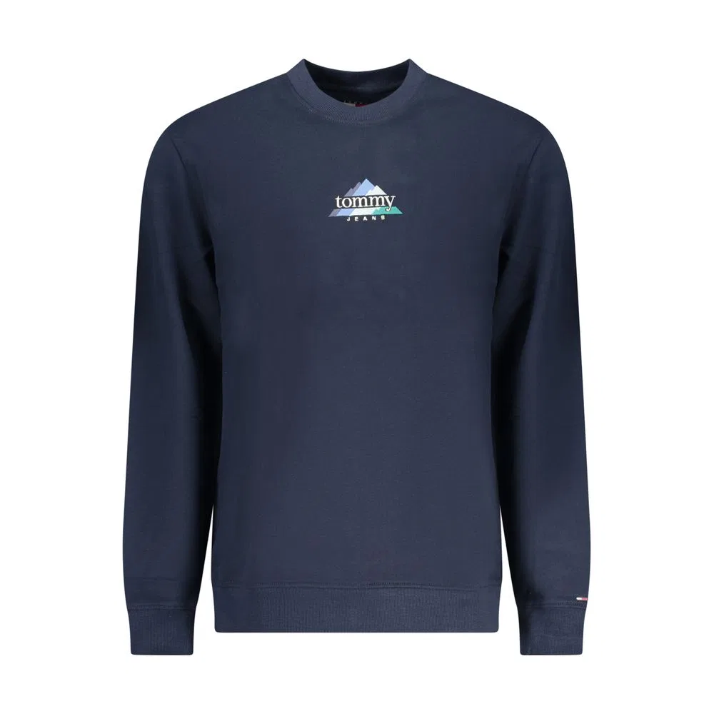 Мужской свитшот с вышивкой логотипа Tommy Hilfiger, Blue