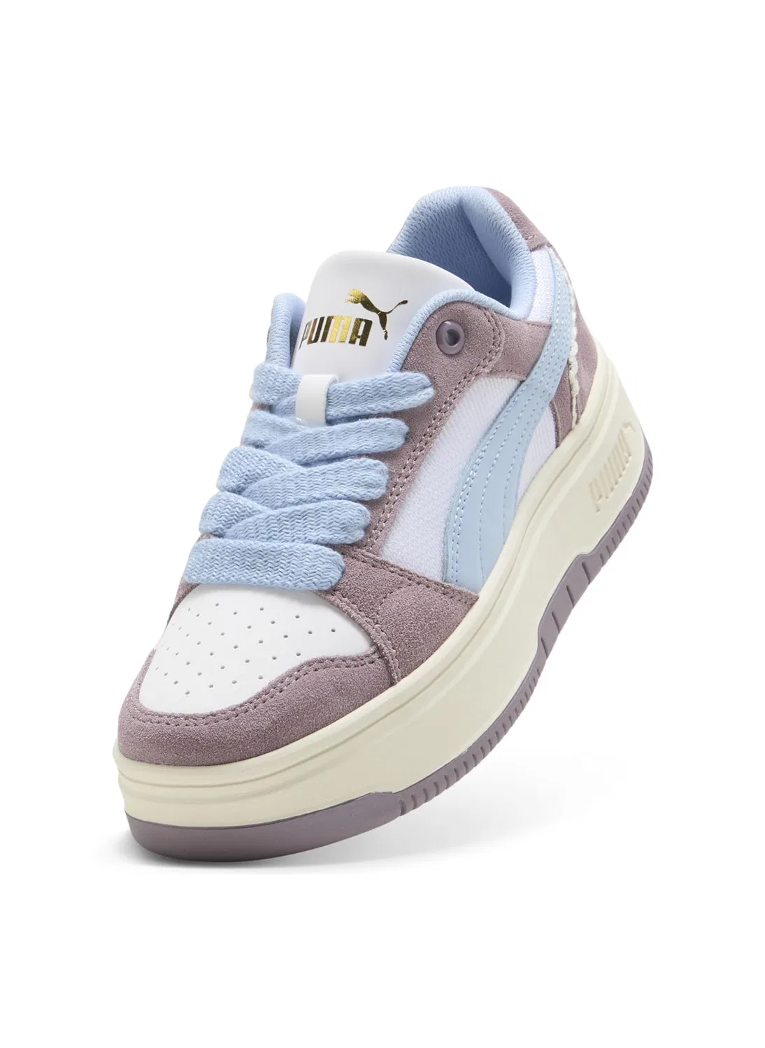 Детские кроссовки для девочек Rebound Memories Jr PUMA Puma White Plum Jam Haute Tropic — фото 3
