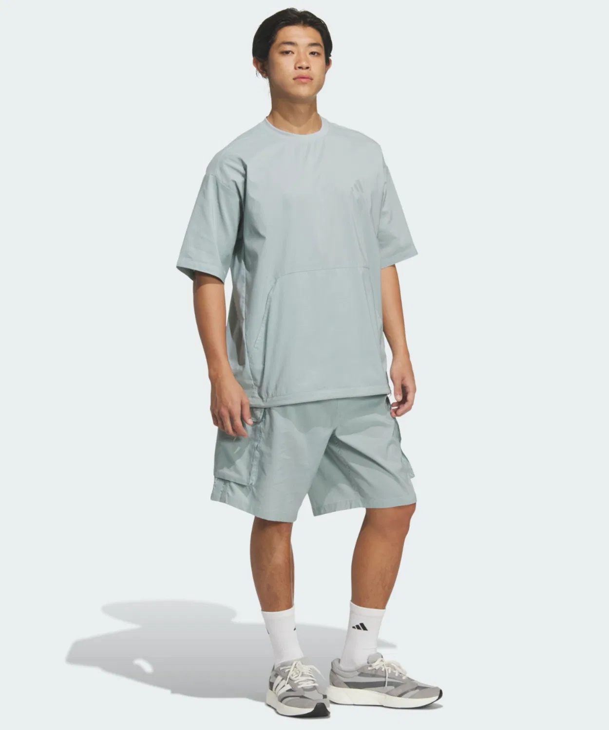 Мужские шорты-карго свободного кроя с принтом City Tech Loose Fit Dot Air Breathable Woven Cargo Shorts Adidas, Green — фото 3
