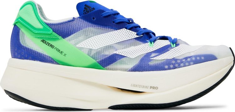 

Кроссовки Adidas Adizero Prime X 'Sonic Ink Screaming Green', фиолетовый