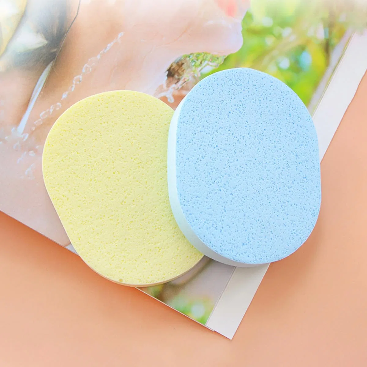 Спонжи для умывания, 12 шт, TEHAUX, смешанные цвета — фото 3