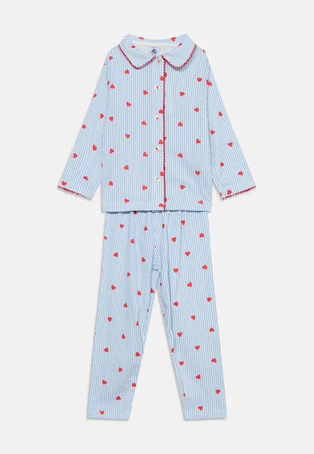Комплект - пижамный комплект Petit Bateau, Marshmallow/Multi-Coloured