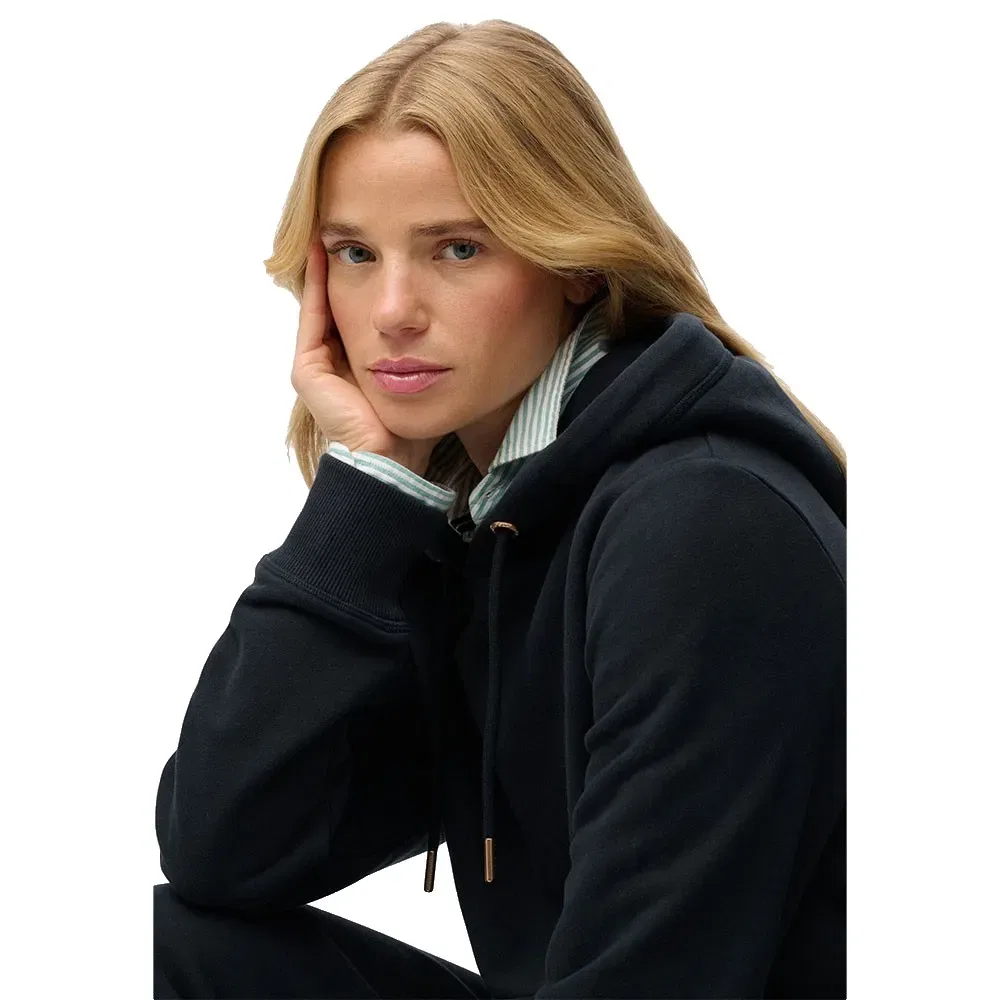 Худи Essential Logo Embroidered Superdry, черный — фото 3