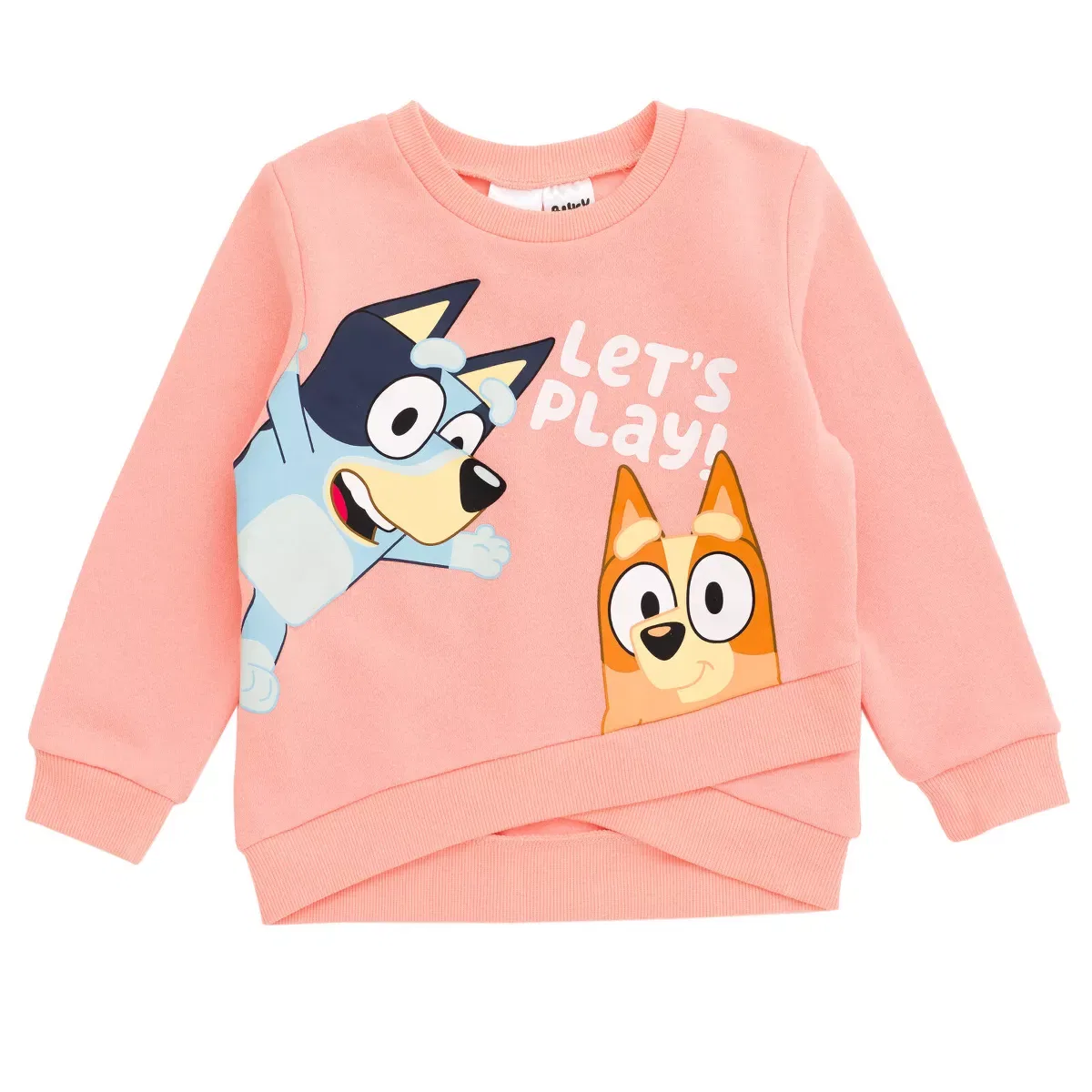 Детский комплект из толстовки и спортивных штанов с принтом Bluey, Цвет Coral Pink — фото 3
