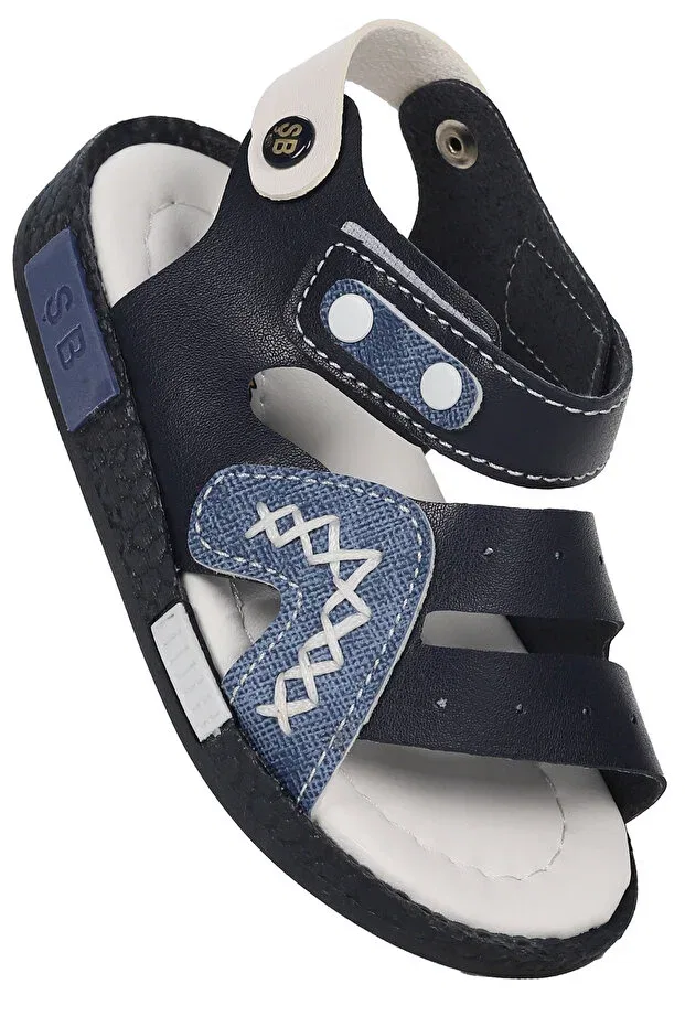 Детские сандалии для мальчиков Kiko Kids, Black - Blue