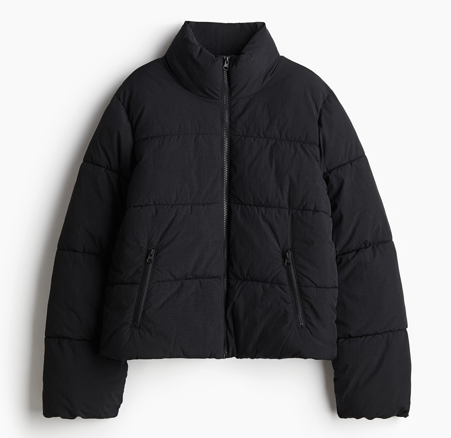 

Куртка H&M Nylon puffer, черный