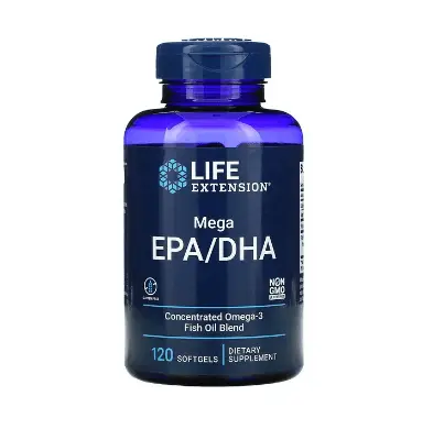 

Мега ЭПК ДГК 120 капсул Mega EPA DHA Life Extension