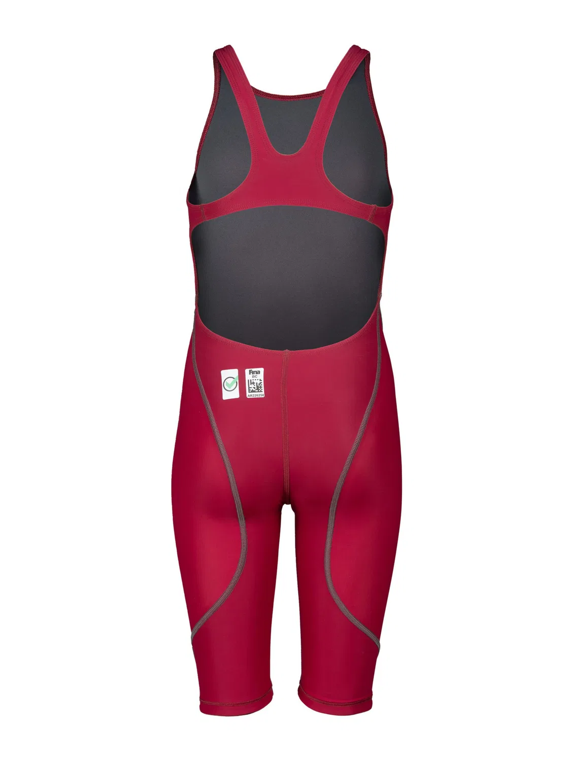 Спортивный купальник Arena Athletic Swimwear POWERSKIN ST NEXT OB JR красного цвета — фото 3