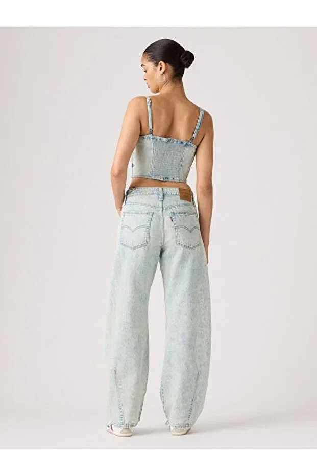 Женские джинсы свободного кроя Barrel Cielito Lindo Acid Levi'S, Indigo — фото 3