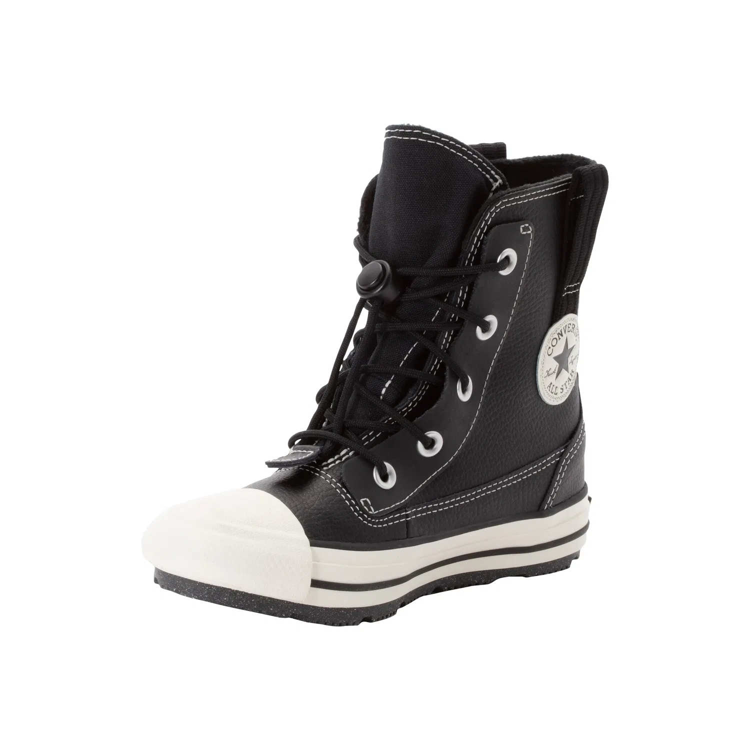 Детские кеды с шнуровкой водонепроницаемые Converse, Black/Egret/Black