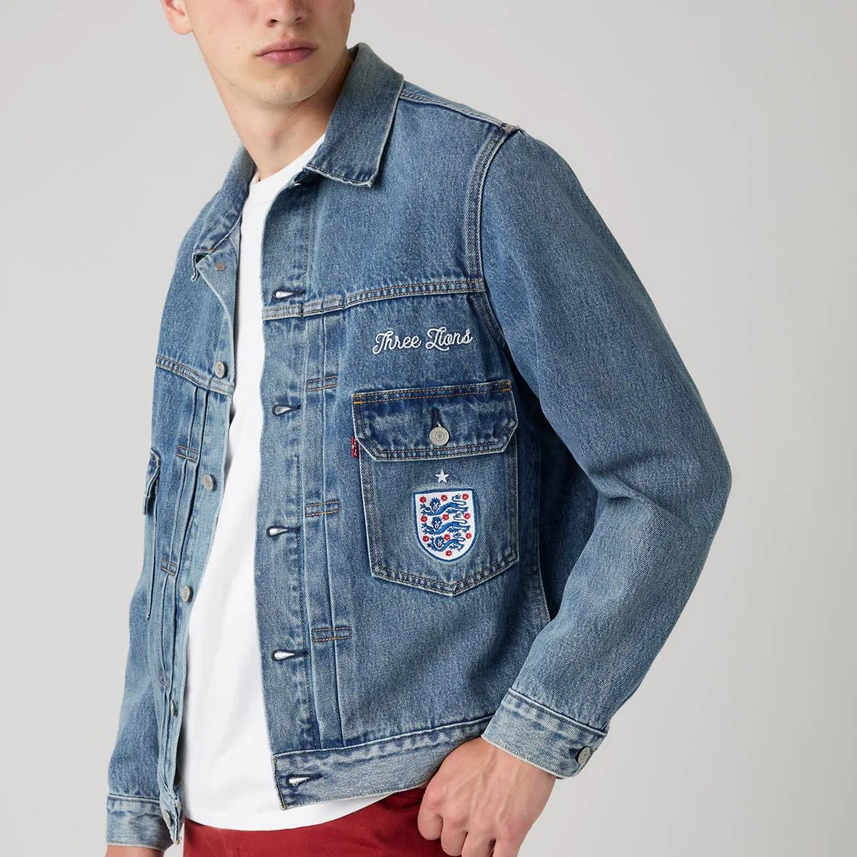 Куртка Levi's England Football Type II, England - Dark Wash — фото 4