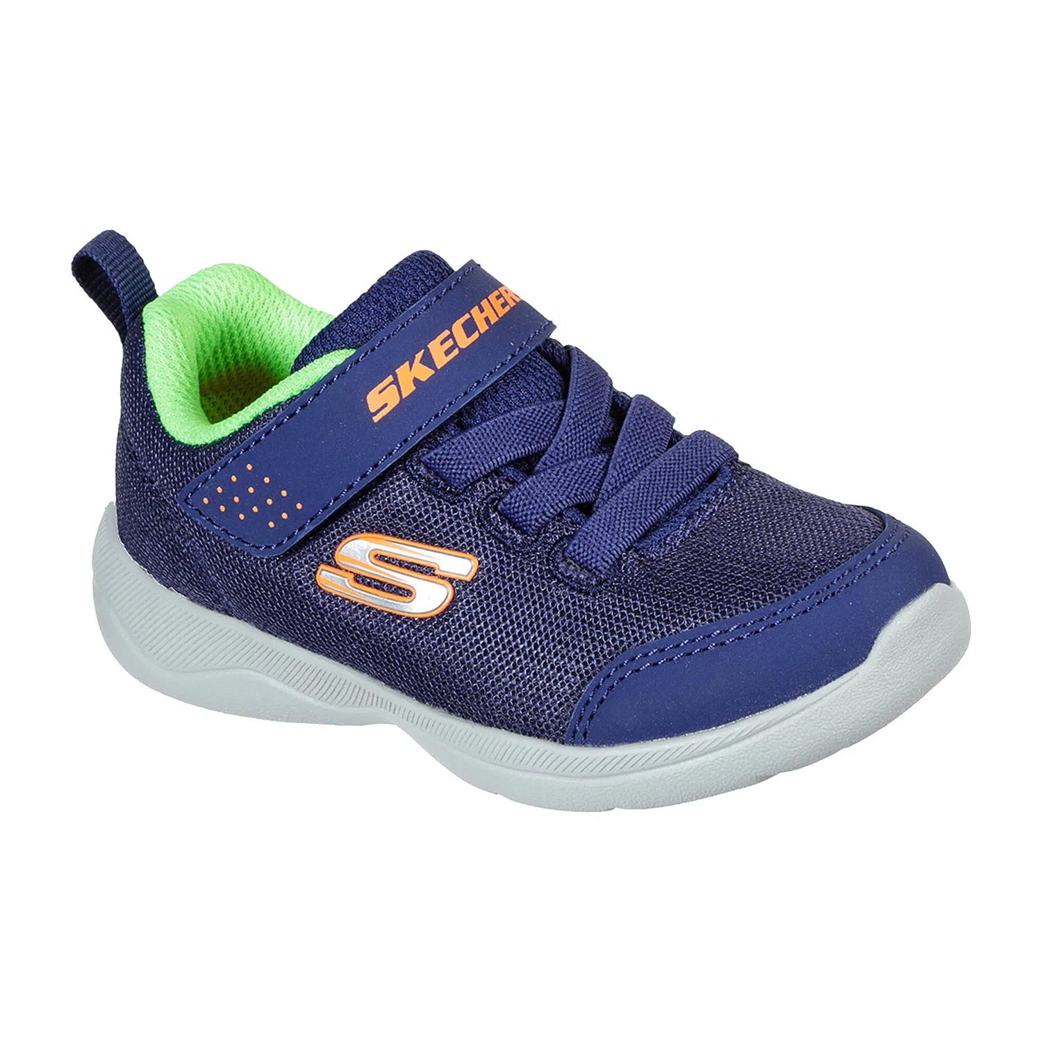 Детские кроссовки с липучкой Skechers Skech-Stepz 2.0 Mini Wanderer, Цвет: Blau — фото 2