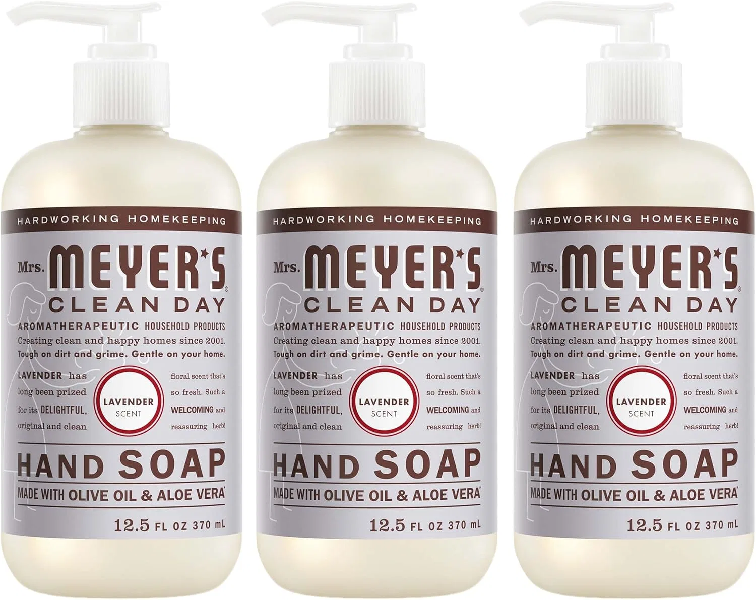 Жидкое мыло для рук Apple, Mrs. MEYER'S, 3 шт по 12.5 fl oz