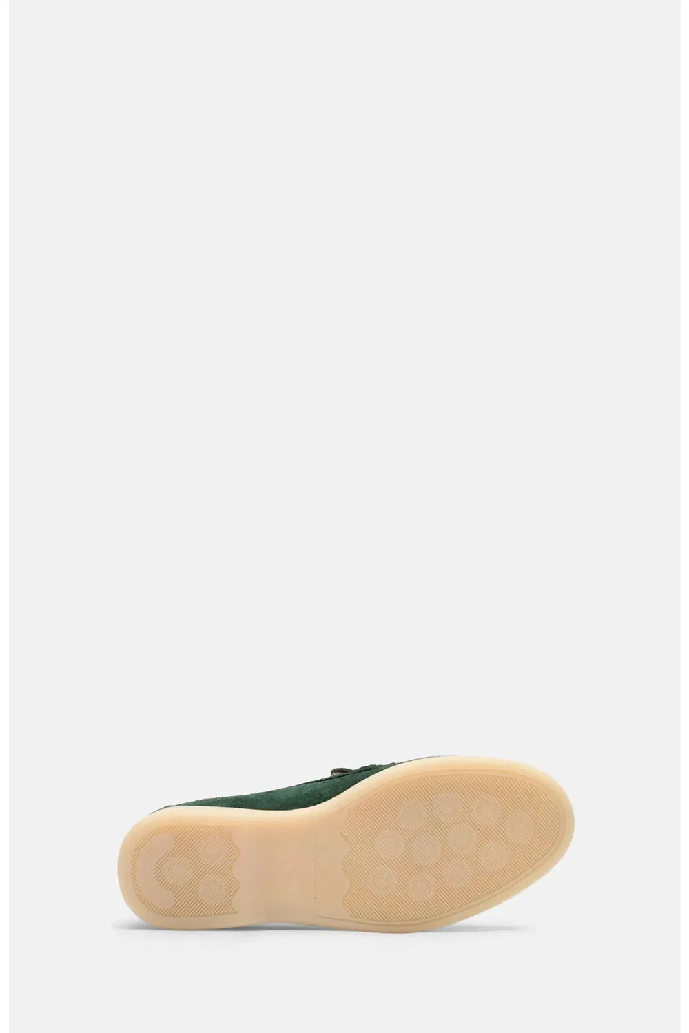 Детские туфли лоферы на плоской подошве Ludovica SCAROSSO, Green - Suede — фото 4