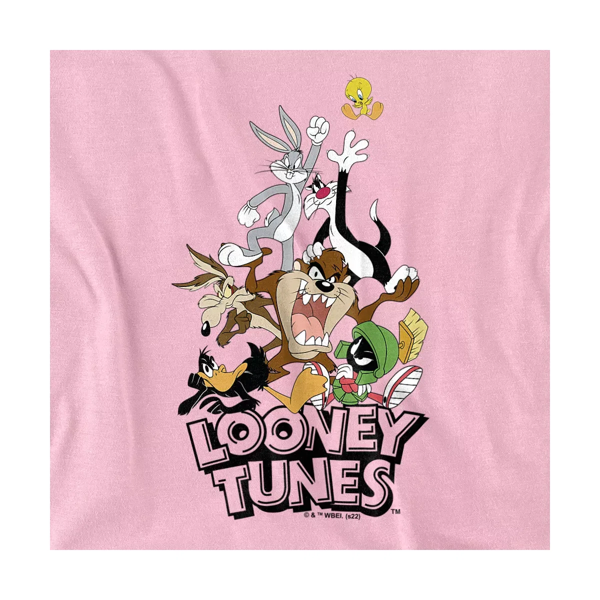 Детское боди с коротким рукавом с принтом Looney Tunes Baby Looney Tunes Gang 2, Pink — фото 2