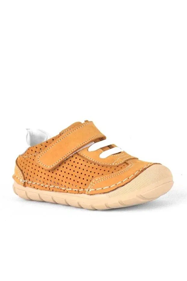 Детские туфли для мальчиков кожаные First Step Şeker Bebe, Tan Color