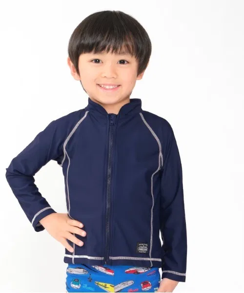 Детский рашгард с длинным рукавом однотонный Kids Foret, Navy