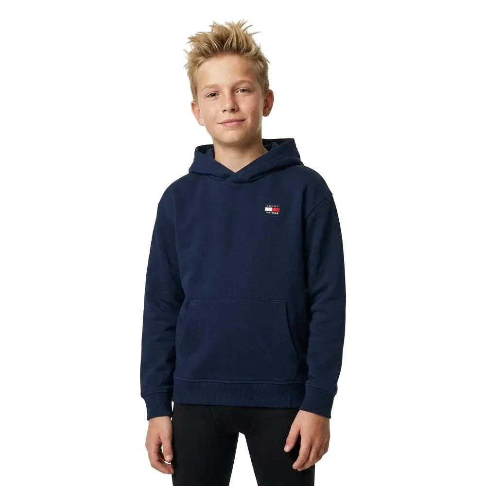 Детское худи для девочек с капюшоном Tommy hilfiger, Blue
