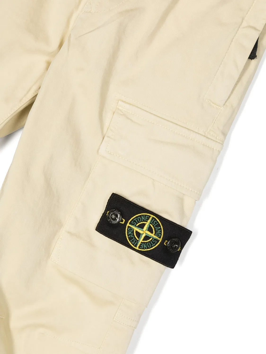 Капри с фиксированной нашивкой Stone Island, нейтральные — фото 2