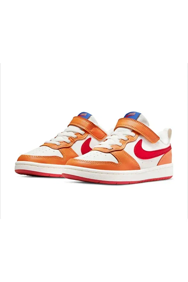Детские кроссовки для девочек из натуральной кожи Court Borough Low 2 (PSV) Nike, White — фото 3