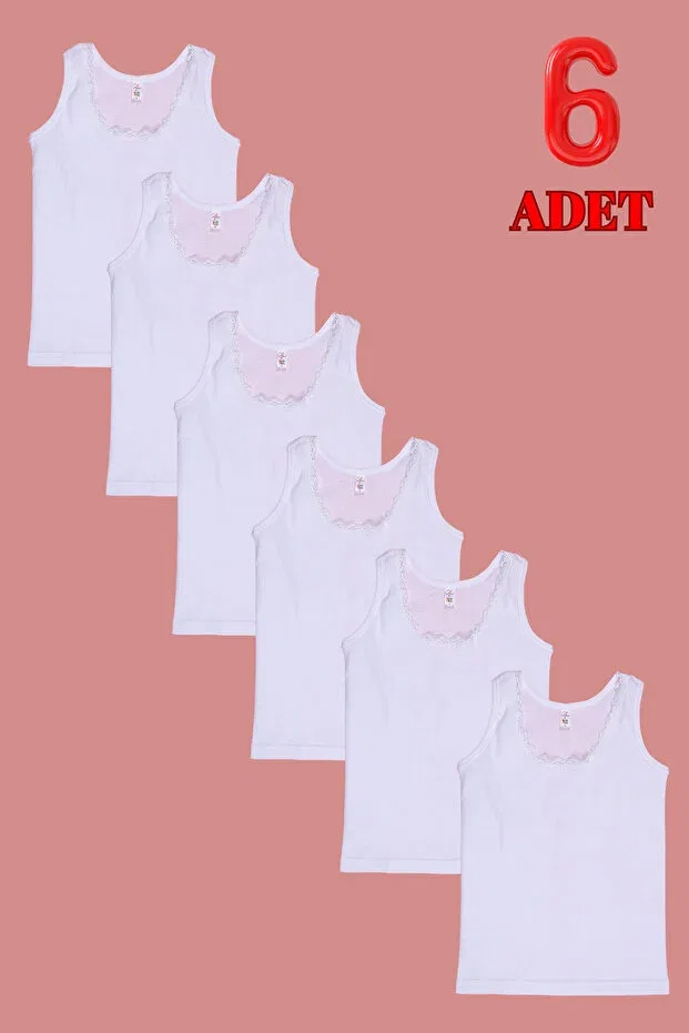 Детское хлопковое белье для девочек 6 шт Donex, White